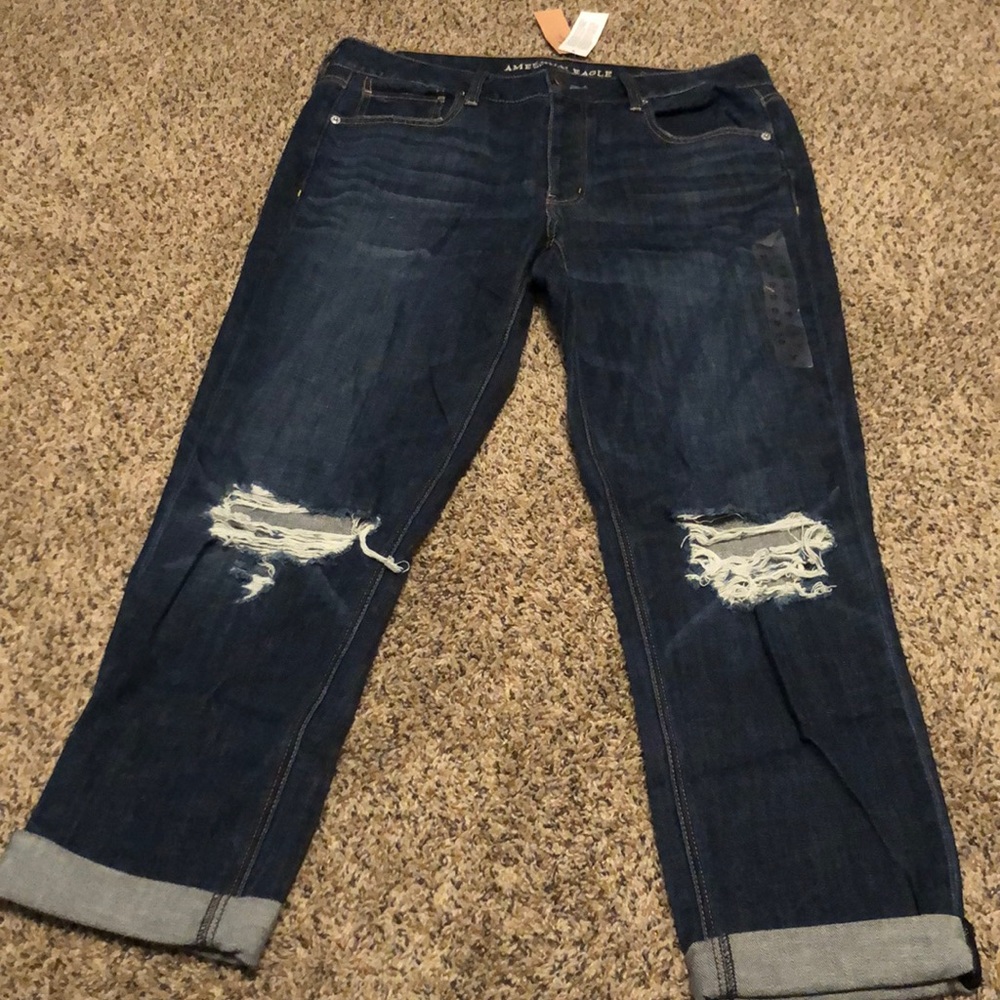 American Eagle Tomgirl jeans size 12 Long, NWT